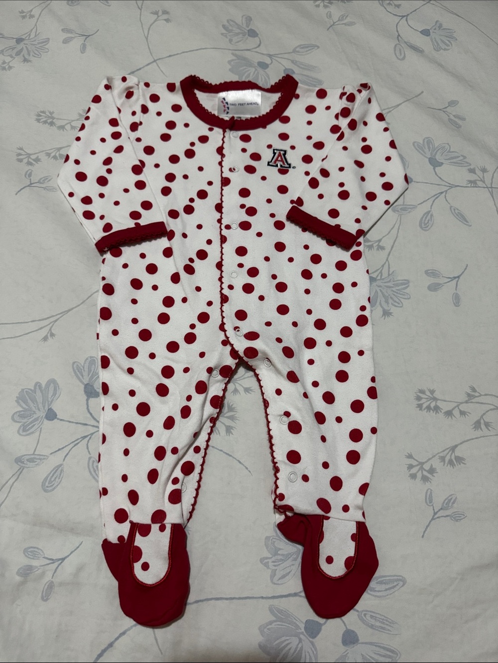 Two Feet Ahead Baby University of Arizona U of A Footies (Size: 12M)